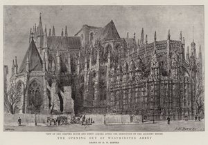 Die Eröffnung der Westminster Abbey von Henry William Brewer